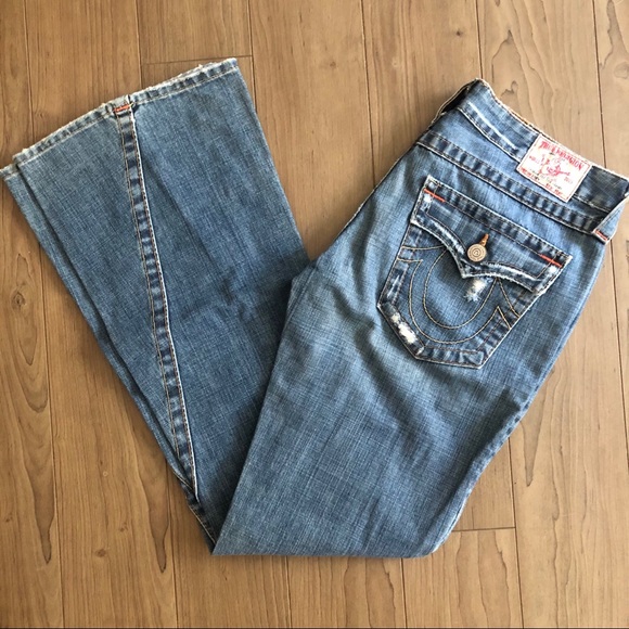 True Religion Ripped Flare Jeans - Picture 7 of 7